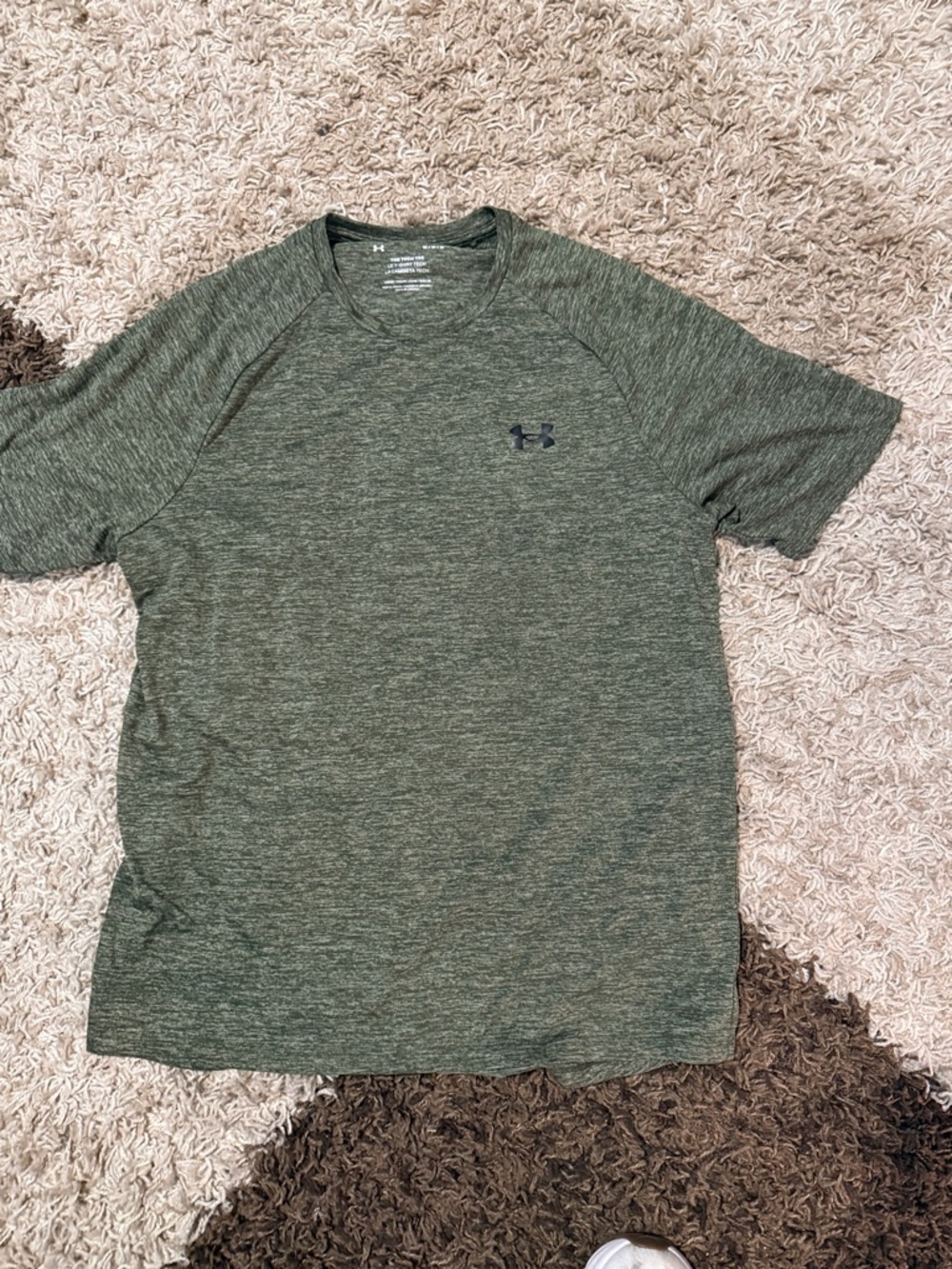 Under Armour Men's Olive Heather Performance Short Sleeve Tee